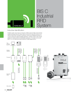 BIS C Industrial RFID System