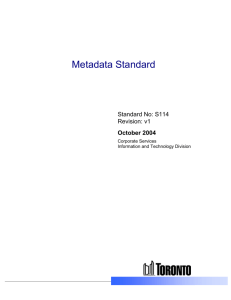Metadata Standard