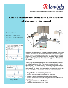 LEEI-62 Interference, Diffraction & Polarization of Microwave