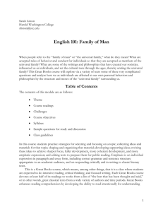 Family of Man - National Great Books Curriculum