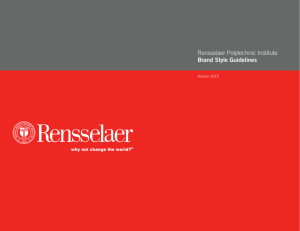 Rensselaer Polytechnic Institute Brand Style Guidelines