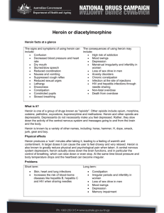 Heroin or diacetylmorphine – printable fact sheet