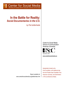 In the Battle for Reality - Center for Media & Social Impact