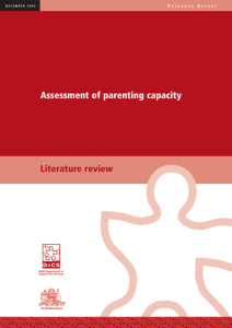 Assessing parenting capacity, Literature review