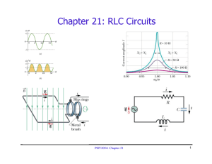 Chapter 21: RLC Circuits