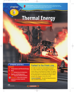 Chapter 9: Thermal Energy - Batesville Community Schools