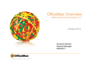supplier presentation - OfficeMax - ProcurePoint