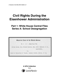 Civil Rights During the Eisenhower Administration