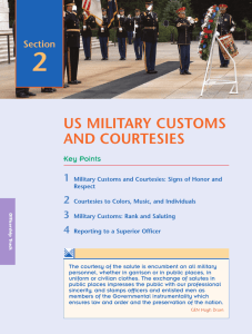 US Military Customs and Courtesies