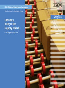 Globally Integrated Supply Chain - Hong Kong Trade Development
