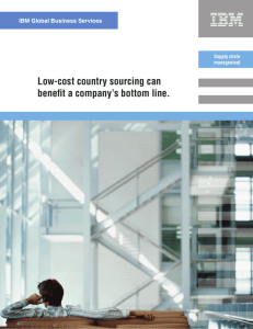 Low-cost country sourcing can benefit a company's
