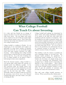 What College Football Can Teach Us about Investing