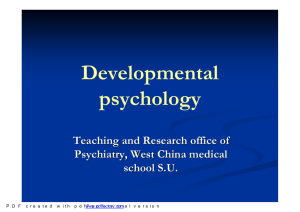 3 Developmental Psychology