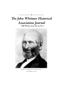 The John Whitmer Historical Association Journal