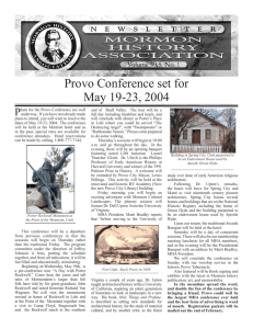 January Newsletter.indd - Mormon History Association