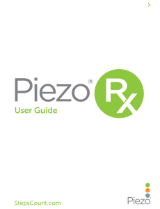 Piezo® SC-StepRx™ Instructions