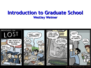 Introduction to Graduate School