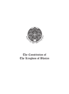 The Constitution of The Kingdom of Bhutan