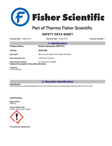 safety data sheet - West Liberty University
