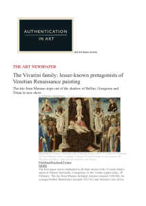 lesser-known protagonists of Venetian Renaissance painting