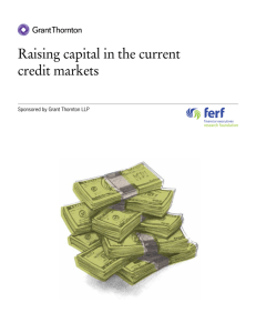 Raising capital in the current credit markets