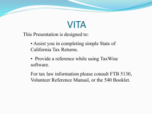 Franchise Tax Board Presentation