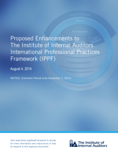 Proposed Enhancements to the IPPF - The Institute of Internal Auditors