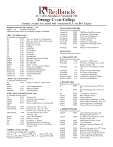 Orange Coast College - University of Redlands