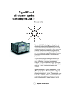 SignalWizard: all-channel testing technology (SONET)