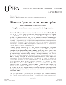 Minnesota Opera's 2011