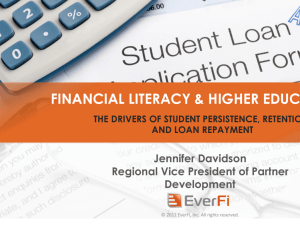 financial literacy & higher education