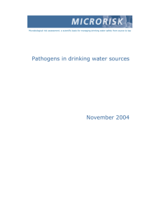 Pathogens in drinking water sources