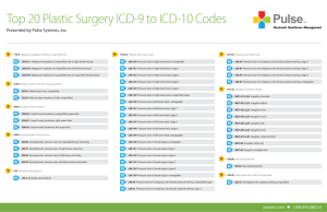 Top 20 Plastic Surgery ICD-9 to ICD-10 Codes