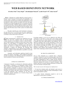web based honeypots network - International Journal of Scientific