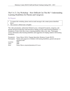 The FAT City Workshop – How Difficult Can This Be? Understanding