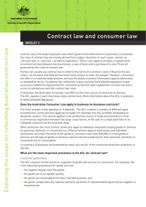 Infolet 3 - Contract law and consumer law - Attorney