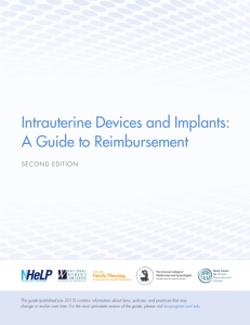 Intrauterine Devices and Implants: A Guide to Reimbursement