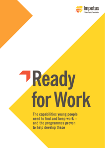 The capabilities young people need to find and keep work