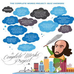 THE COMPLETE WORKS PROJECT: QUIz ANSWERS