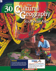 Chapter 30: The Cultural Geography of Southeast Asia