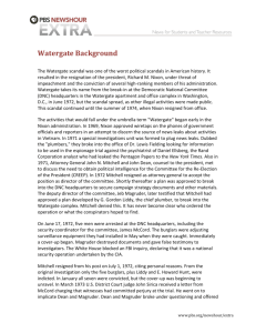 Watergate Background Information