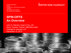 Norton Rose Fulbright's M&A in 2013: spin