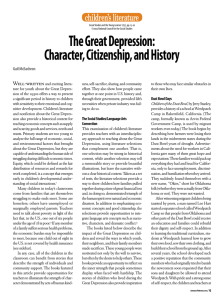 The Great Depression: Character, Citizenship, and History