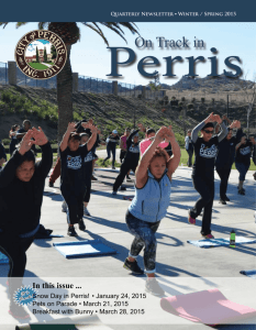 In this issue - the City of Perris