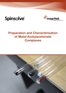Preparation and Characterisation of Metal