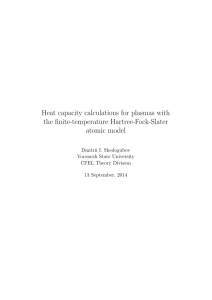 Heat capacity calculations for plasmas with the finite