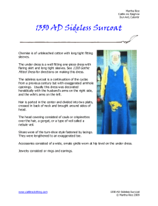 1350 AD Sideless Surcoat