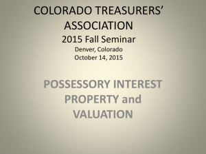 Possessory Interest Valuation & Collection