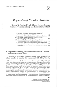 Organization of Nucleolar Chromatin