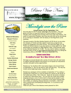 River View News - Kings River Conservancy